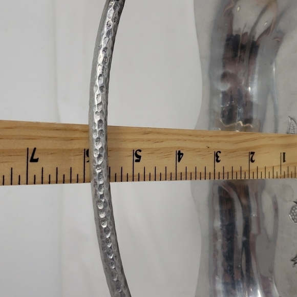 Vintage Wrought Farberware Tray Hammered Alminum Brooklyn NY - Picture 8 of 9